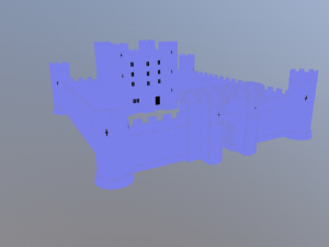 medieval celtic castle 3D 模型