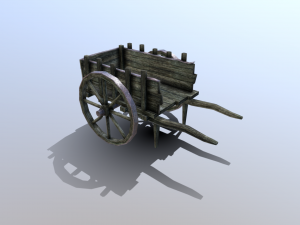 medieval cart 3D Model