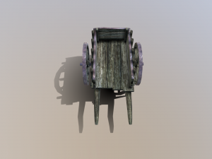 medieval cart Model 3D
