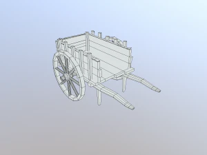 medieval cart 3D Model