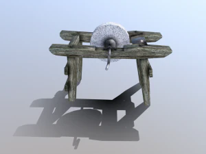 medieval grindstone 3D Model