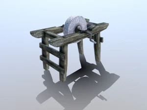medieval grindstone 3D Model