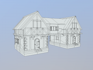medieval house 02 Modèle 3D