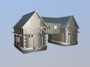 medieval house 02 Modèle 3D