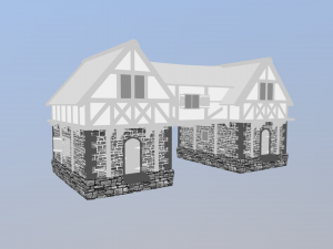 medieval house 02 Modèle 3D