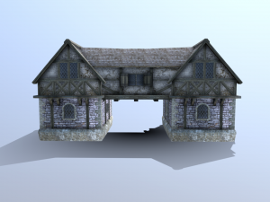 medieval house 02 Modèle 3D