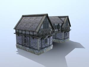 medieval house 02 Modèle 3D
