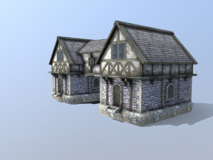 medieval house 02 Modèle 3D