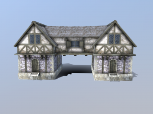 medieval house 02 Modèle 3D