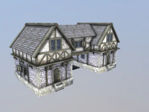 मध्ययुगीन घर 02 3D मॉडल