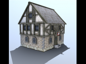 medieval tavern Model 3D