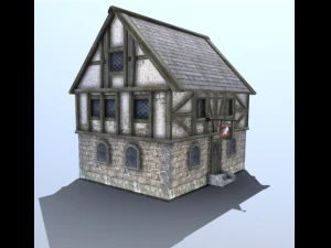 मध्ययुगीन मधुशाला 3D मॉडल