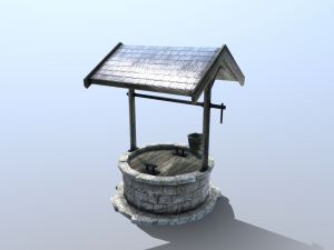 medieval well Modelo 3D
