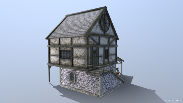 medieval blacksmith 3D Модель .c4d .max .obj .3ds .fbx .stl .blend 
