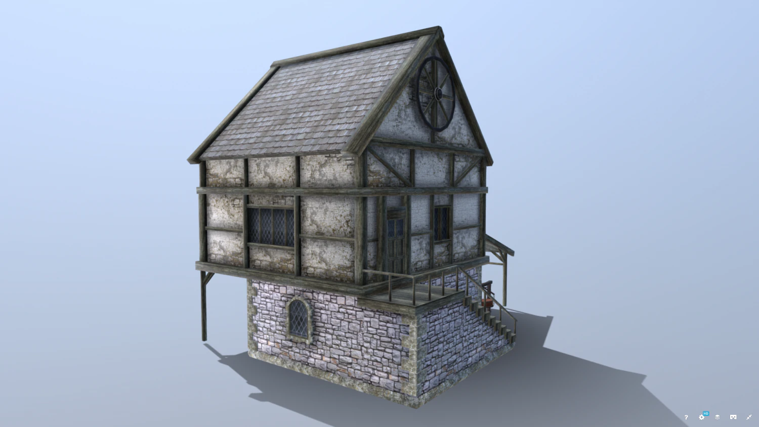 fabbro medievale Modello 3D .c4d .max .obj .3ds .fbx .stl .blend 