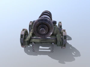 ships cannon 3D Model