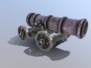 ships cannon 3D Model
