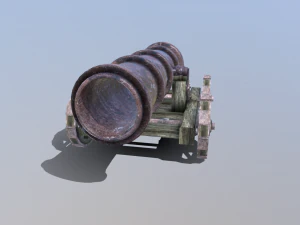 ships cannon 3D Model