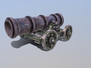 ships cannon 3D Model