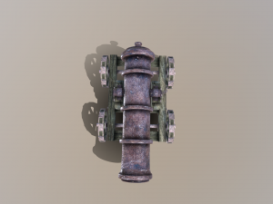ships cannon 3D Model