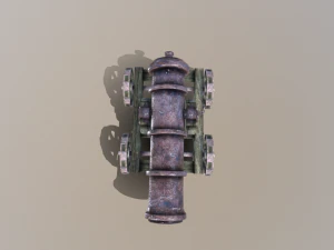 ships cannon 3D Model