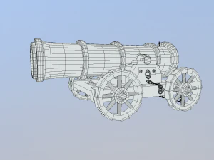 ships cannon 3D Model
