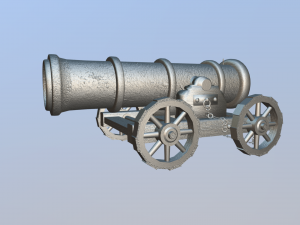 ships cannon 3D Model