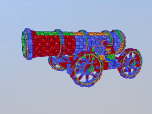 ships cannon 3D Model