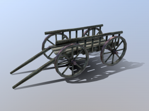 medieval cart 3D Model