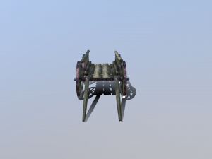 medieval cart Model 3D