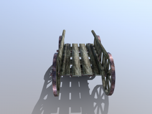 medieval cart Model 3D