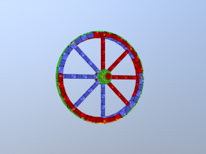 medieval cart wheel 3D Model