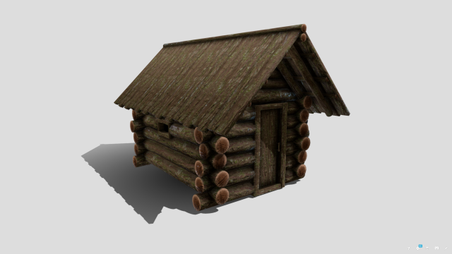 medieval cabin Model 3D .c4d .max .obj .3ds .fbx .stl .blend 