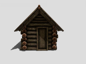 medieval cabin Model 3D