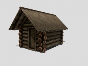 medieval cabin Model 3D