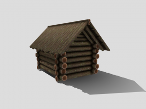 medieval cabin Model 3D