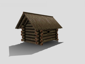medieval cabin Model 3D