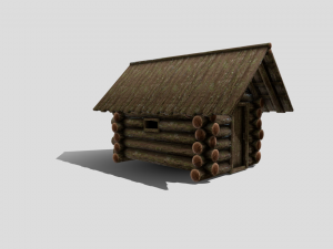 medieval cabin Model 3D