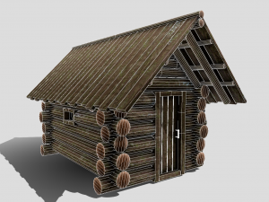 medieval cabin Model 3D