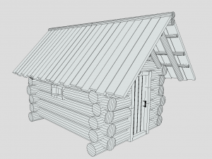 medieval cabin Model 3D