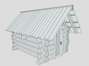 medieval cabin 3D Model