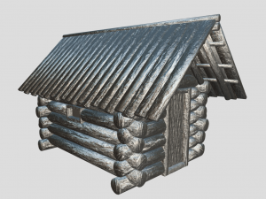 medieval cabin Model 3D