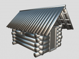 medieval cabin Model 3D
