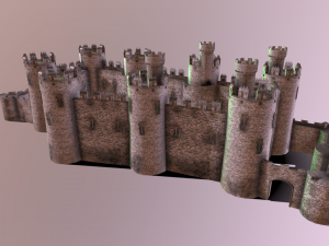 medieval castle 3D Model
