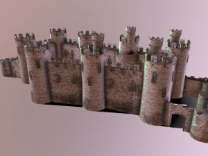 castello medievale Modello 3D
