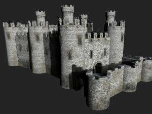 medieval castle 3D मॉडल