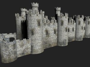 medieval castle 3D मॉडल