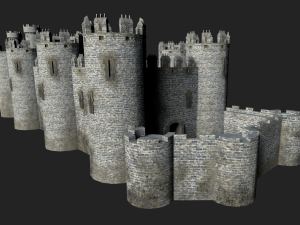 medieval castle 3D मॉडल