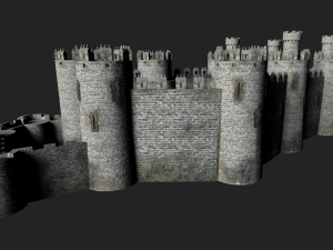 medieval castle 3D मॉडल
