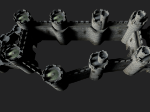 medieval castle 3D मॉडल